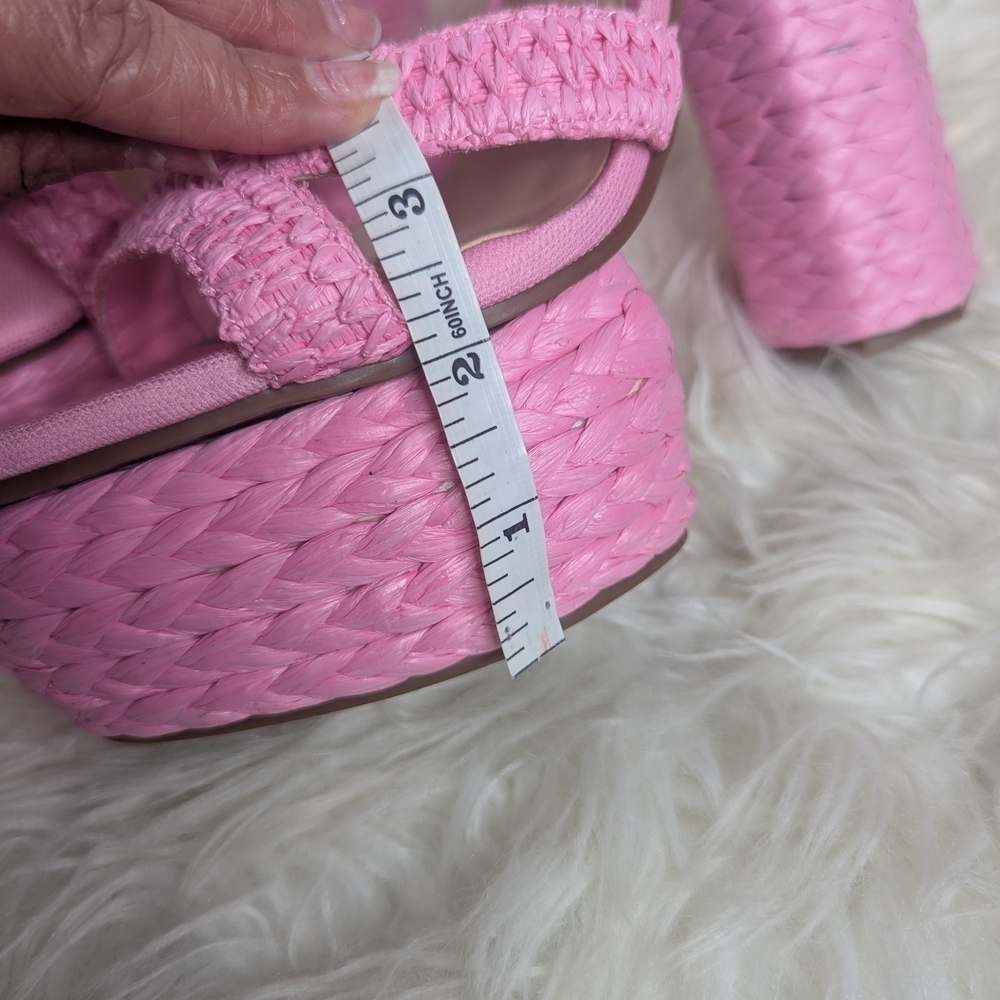 Gianni Bini Stylish Pink Platform Sandals - Picture 13 of 14